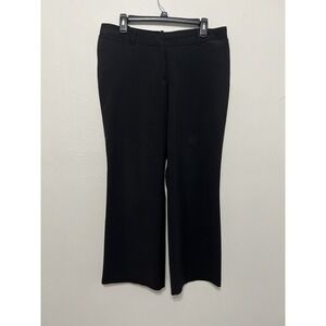 WORTHINGTON CURVY FIT STRAIGHT LEG DRESS PANTS WOMENS SIZE 12PS BLACK CAREER